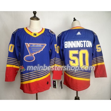 St. Louis Blues Jordan Binnington 50 Adidas 90s Heritage Trikot Authentic - Herren